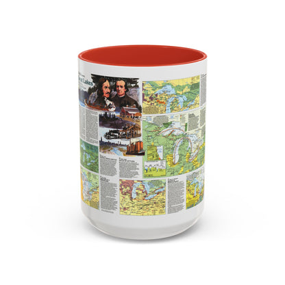 Canada - The Great Lakes 2 (1987) (Map) Accent Coffee Mug
