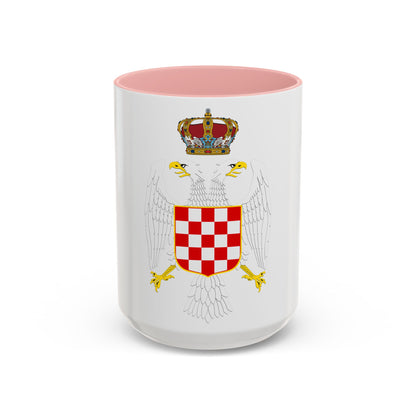 Greater coat of arms of the Banate of Croatia - Accent Coffee Mug