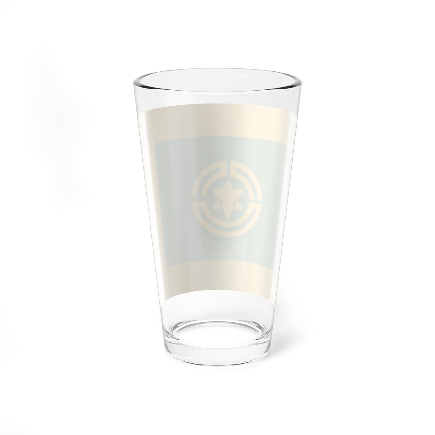 Flag of Haboro Hokkaido fringed (Japan) Pint Glass 16oz