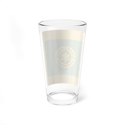 Flag of Haboro Hokkaido fringed (Japan) Pint Glass 16oz