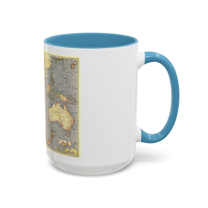 Indian Ocean (1941) (Map) Accent Coffee Mug