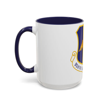 914th Airlift Wing (U.S. Air Force) Accent Coffee Mug