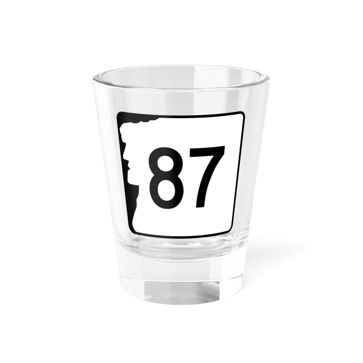NH Route 87 (New Hampshire) (Road Sign) Shot Glass 1.5oz