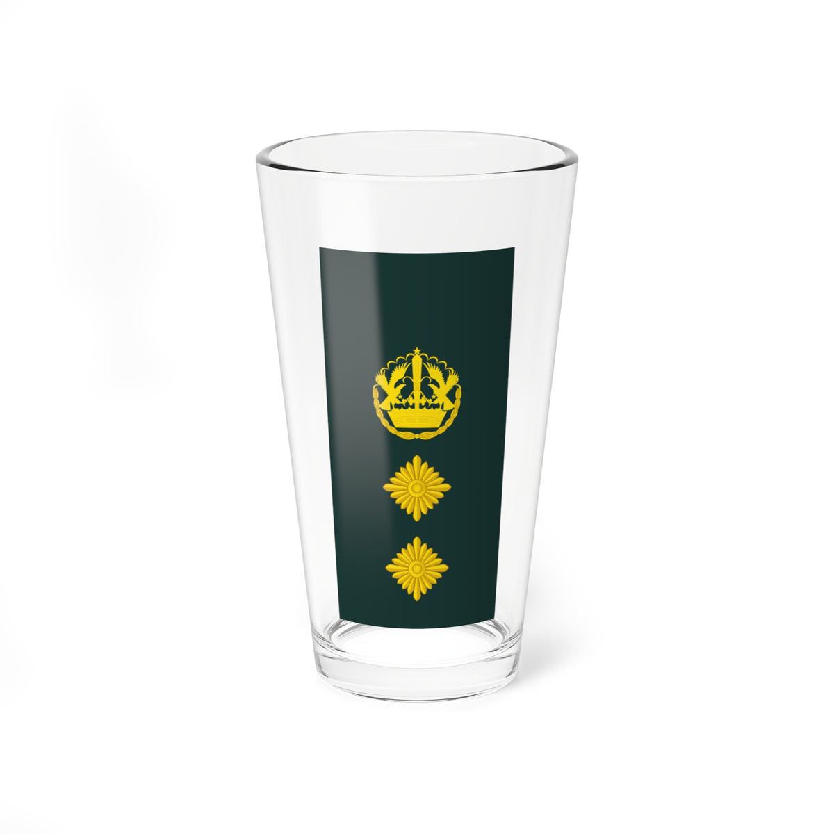 12 Ghana Army COL (Ghana) (Military Rank) Pint Glass 16oz