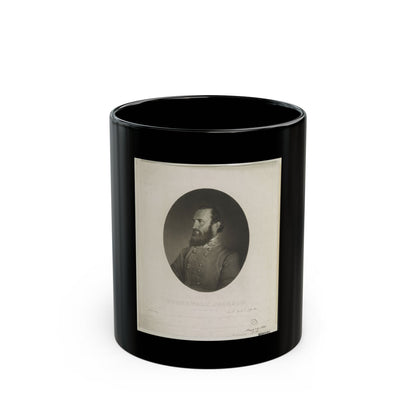 Stonewall  Jackson From A Photograph From Life (U.S. Civil War) Black Coffee Mug