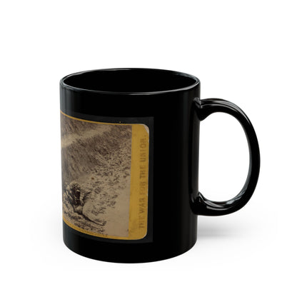A Dead Rebel Soldier, As He Lay In The Trenches Of Fort Mahone, Called By The Soldiers,  Fort Damnation  ... (U.S. Civil War) Black Coffee Mug
