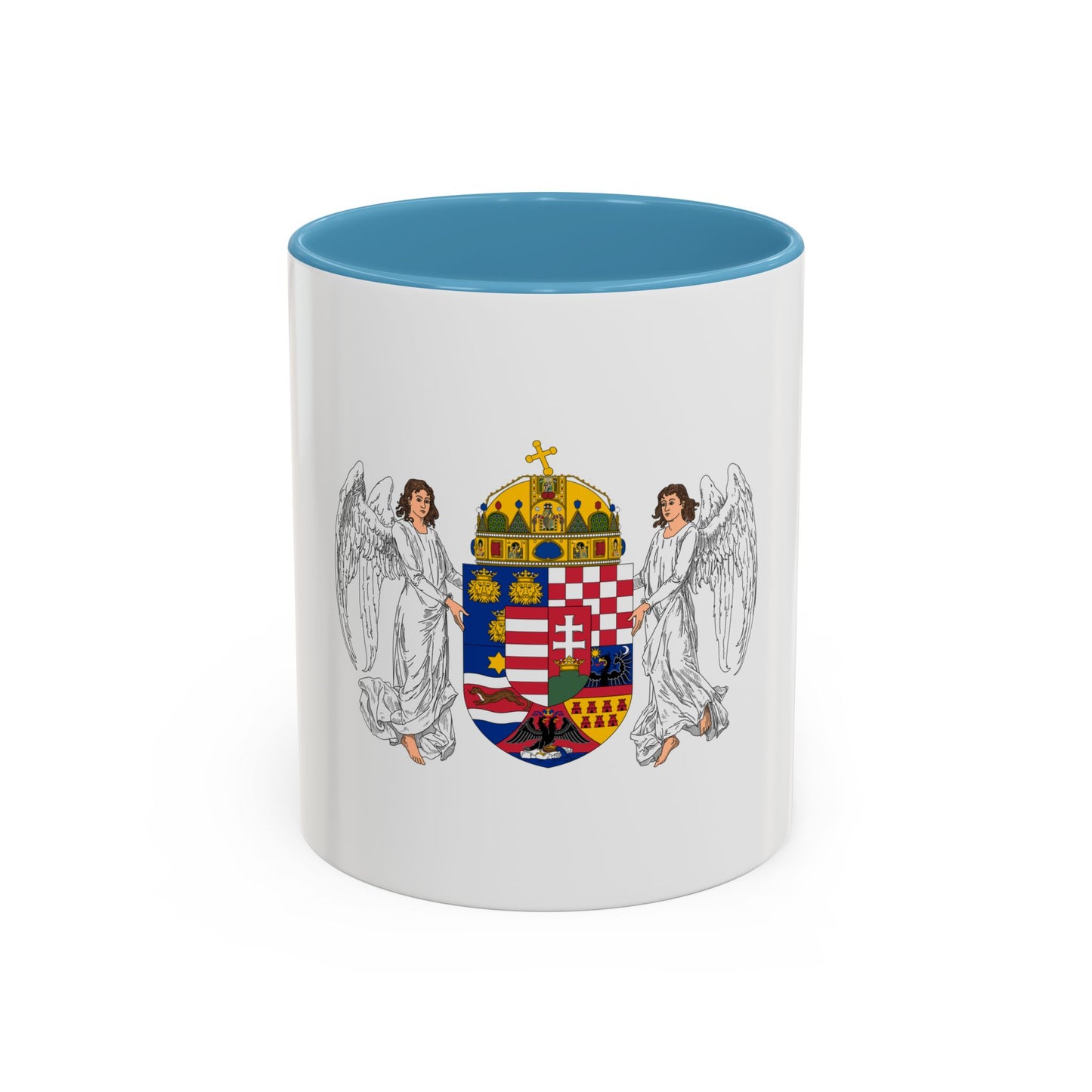 Coat of arms of the Lands of the Holy Hungarian Crown (1896-1915) - Accent Coffee Mug