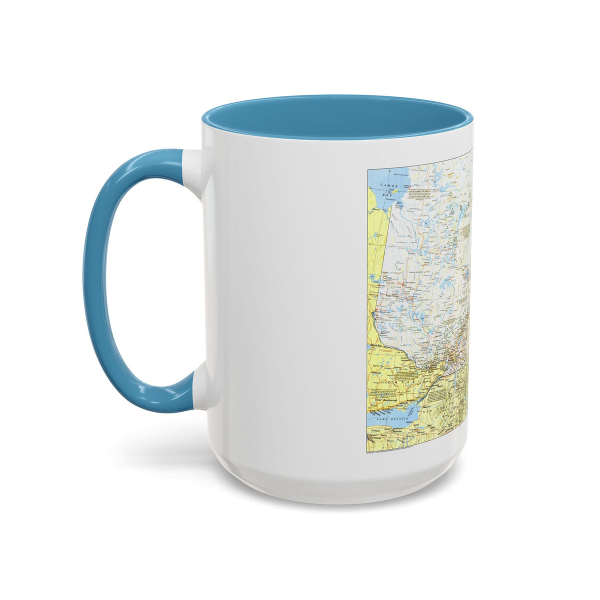 Canada - Quebec 1 (1991) (Map) Accent Coffee Mug