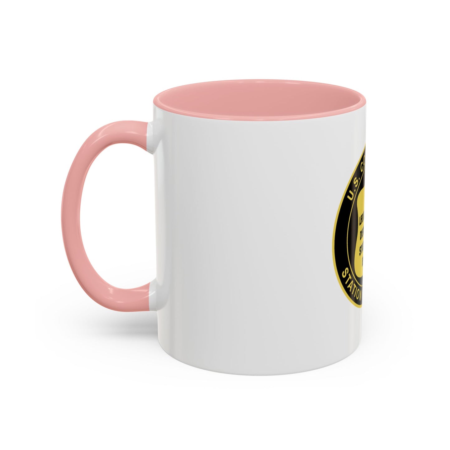 USCG Station Yaquina Bay (U.S. Coast Guard) Accent Coffee Mug