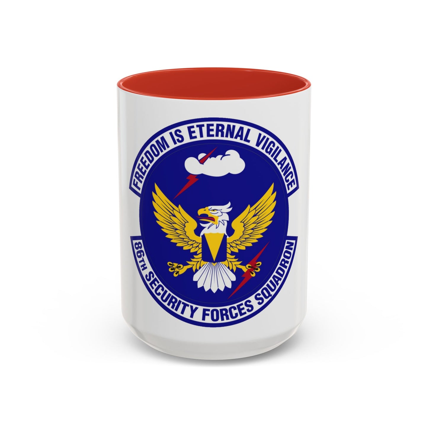 86 Security Forces Squadron USAFE (U.S. Air Force) Accent Coffee Mug