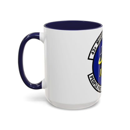 43d Mission Support Squadron (U.S. Air Force) Accent Coffee Mug