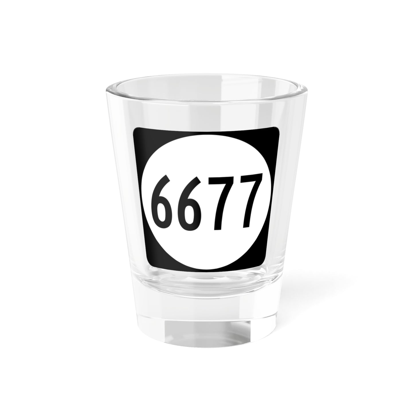 PR tertiary 6677 (Puerto Rico) (Road Sign) Shot Glass 1.5oz