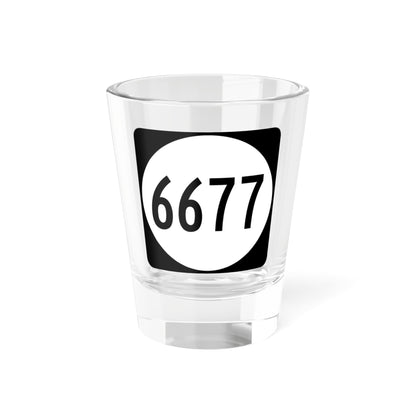 PR tertiary 6677 (Puerto Rico) (Road Sign) Shot Glass 1.5oz
