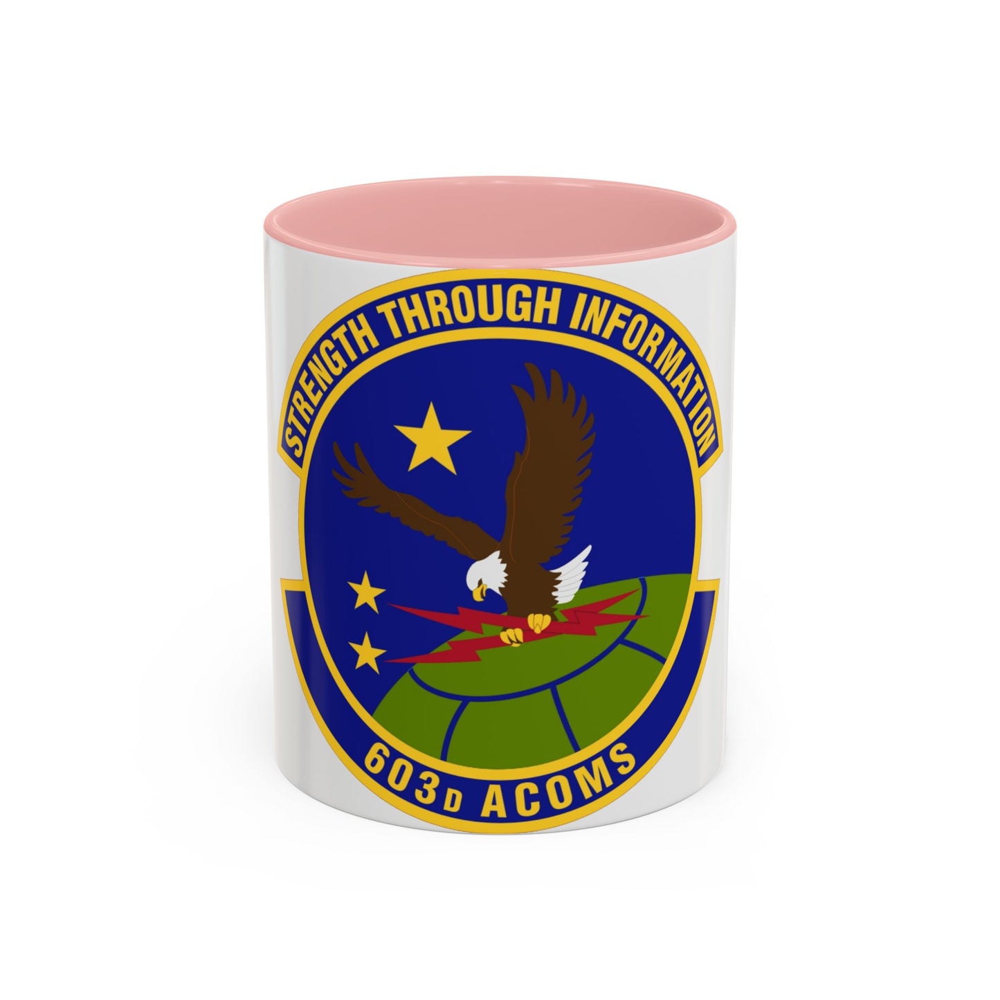 603d Air Communications Squadron (U.S. Air Force) Accent Coffee Mug