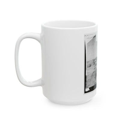 Petersburg, Va. Interior Of Fort Sedgwick, With Bomb-Proof Quarters Of Garrison (U.S. Civil War) White Coffee Mug