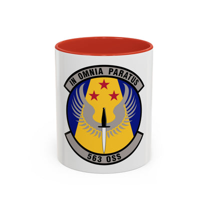 563d Operations Support Squadron (U.S. Air Force) Accent Coffee Mug