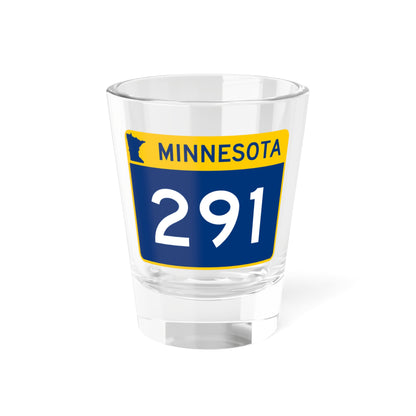 MN-291 wide (Minnesota) (Road Sign) Shot Glass 1.5oz