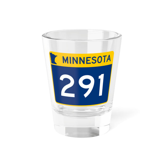 MN-291 wide (Minnesota) (Road Sign) Shot Glass 1.5oz