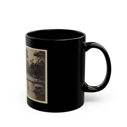 Fallen Tree Across Hazel River, Virginia (U.S. Civil War) Black Coffee Mug