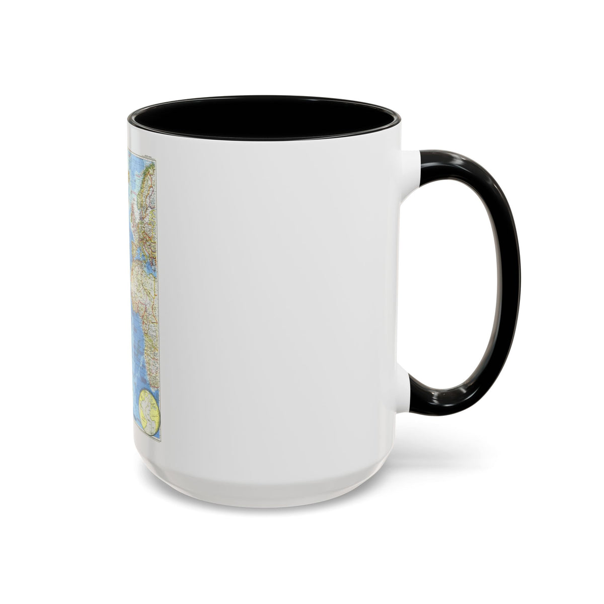 Atlantic Ocean (1955) (Map) Accent Coffee Mug