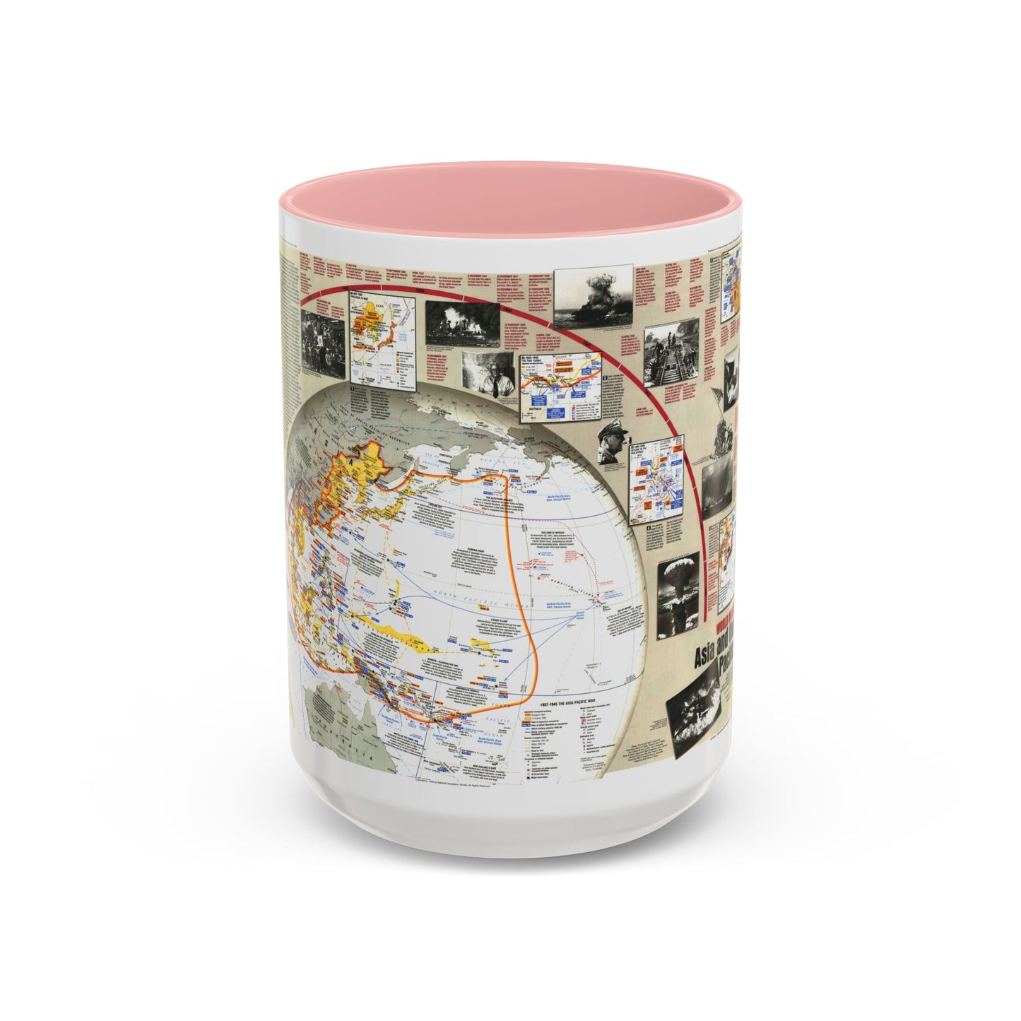 Tasse à café décorative de la Seconde Guerre mondiale - Asie et Pacifique (1991) (carte)