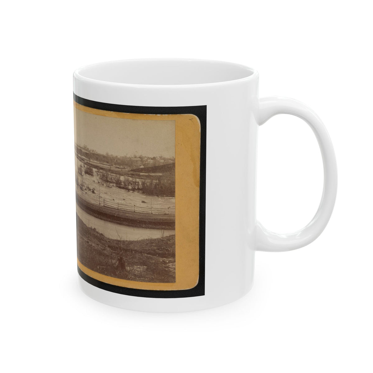Belle Island, James River (U.S. Civil War) White Coffee Mug