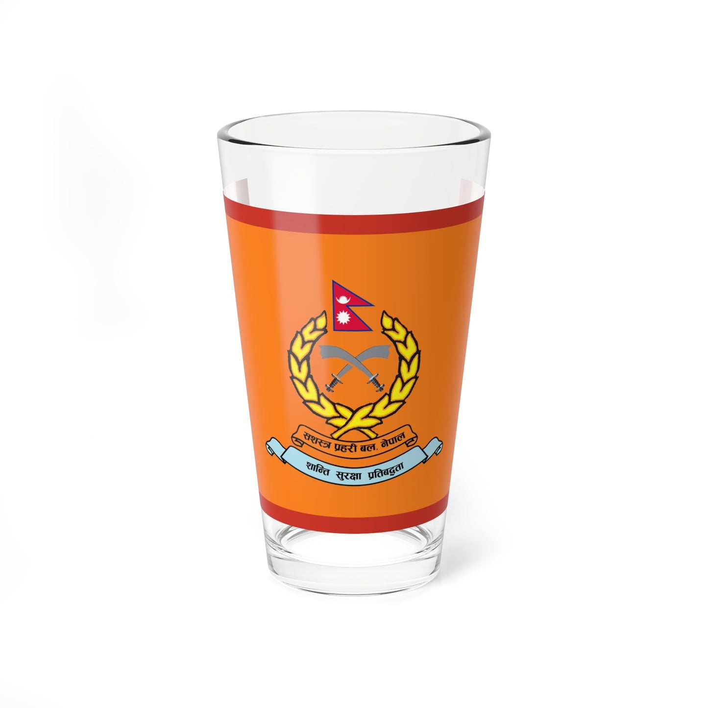 Flag of Armed Police Force Nepal (Nepal) Pint Glass 16oz