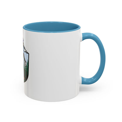 USCG Sailor Squatch (U.S. Coast Guard) Accent Coffee Mug
