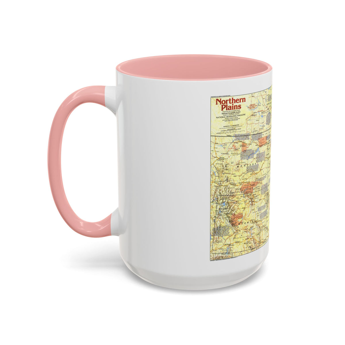 USA - Northern Plains 1 (1986) (Map) Accent Coffee Mug