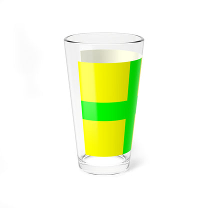 Unofficial flag of Gotland (Sweden) Pint Glass 16oz