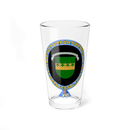 Coat of Arms of Urho Kaleva Kekkonen Order of the Elephant (Denmark) (Coat of Arms) Pint Glass 16oz