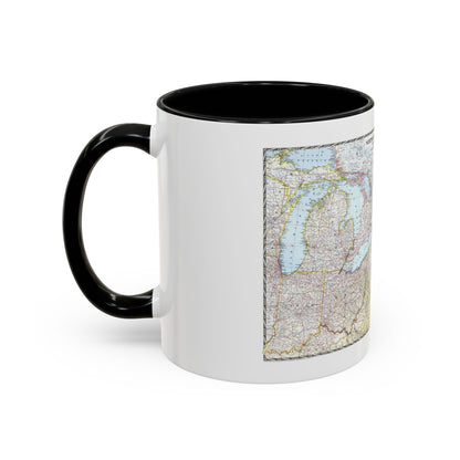 USA - Northeastern (1945) (Map) Accent Coffee Mug