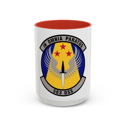 563d Operations Support Squadron (U.S. Air Force) Accent Coffee Mug