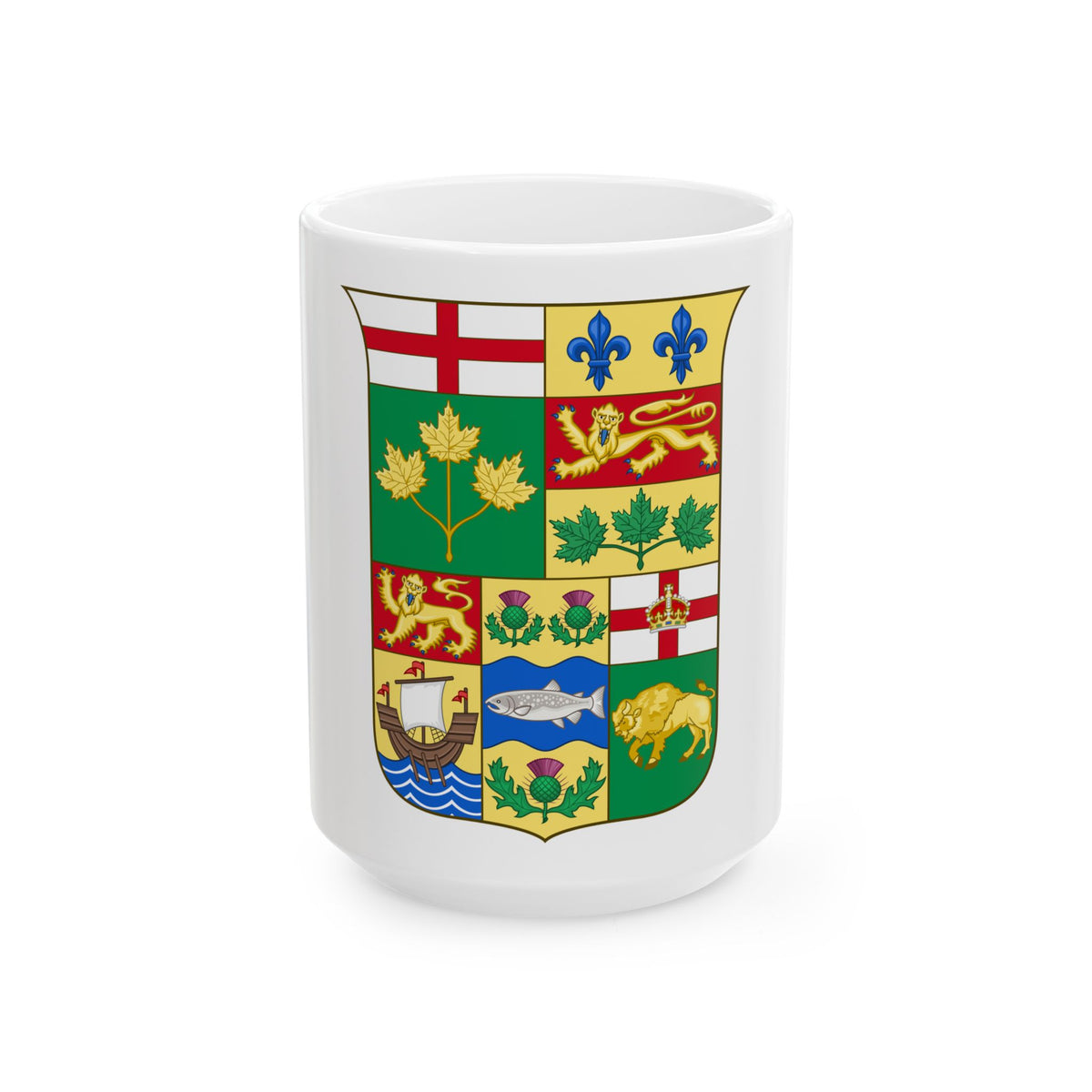Arms of Canada 1870 - White Coffee Mug