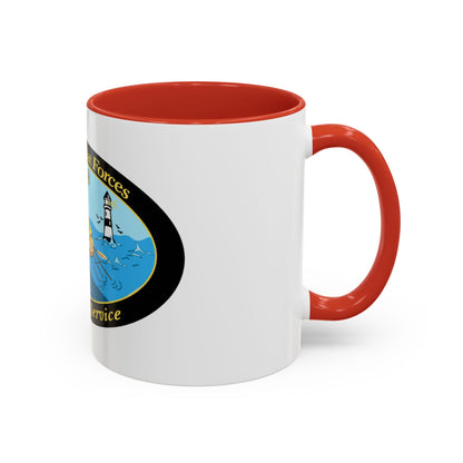 USCG Office of Boat Forces (U.S. Coast Guard) Accent Coffee Mug