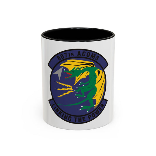 607th Air Communications Squadron (U.S. Air Force) Accent Coffee Mug