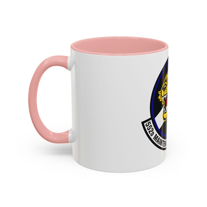 552nd Maintenance Operations Squadron (U.S. Air Force) Accent Coffee Mug