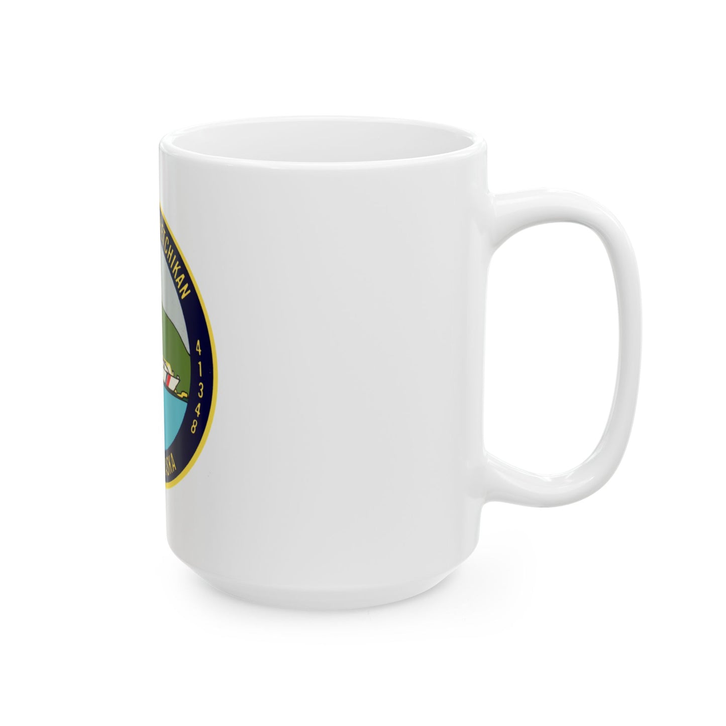 USCG Station Ketchikan 17th Dist (U.S. Coast Guard) White Coffee Mug