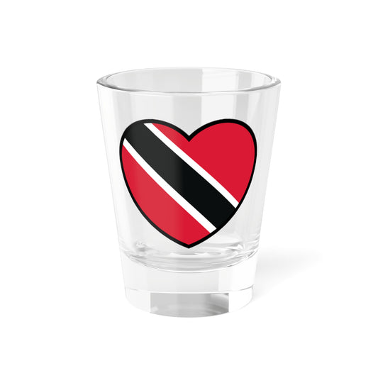 Trinidad and Tobago flag heart (Trinidad and Tobago) Shot Glass 1.5oz