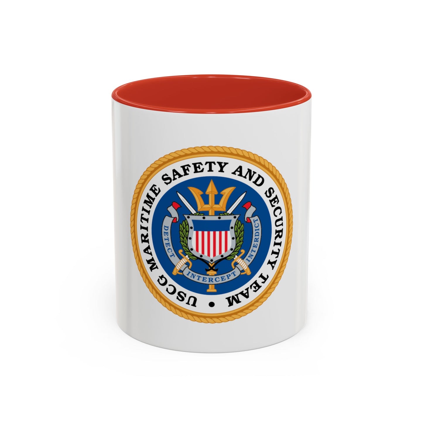 CG Maritime Safety & Security Team (U.S. Coast Guard) Accent Coffee Mug