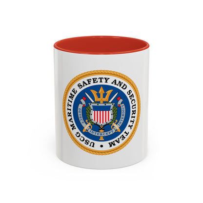 CG Maritime Safety & Security Team (U.S. Coast Guard) Accent Coffee Mug