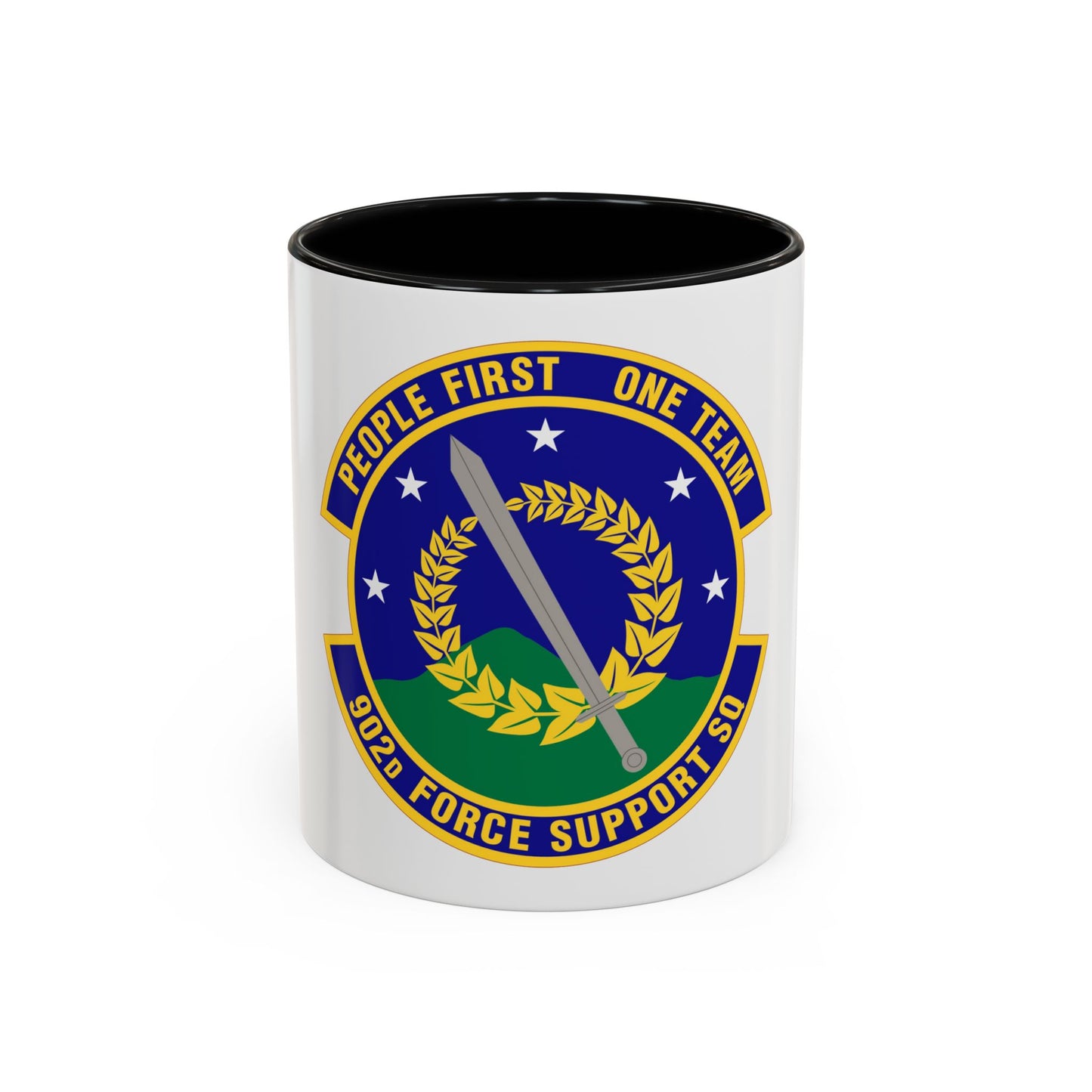 902d Force Support Squadron (U.S. Air Force) Accent Coffee Mug