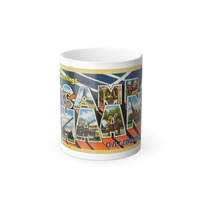Greetings from Camp Haan California (Greeting Postcards) Color Changing Mug 11oz