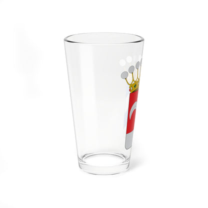 Escudo de Almonacid de la Sierra-Zaragoza (Spain) (Coat of Arms) Pint Glass 16oz