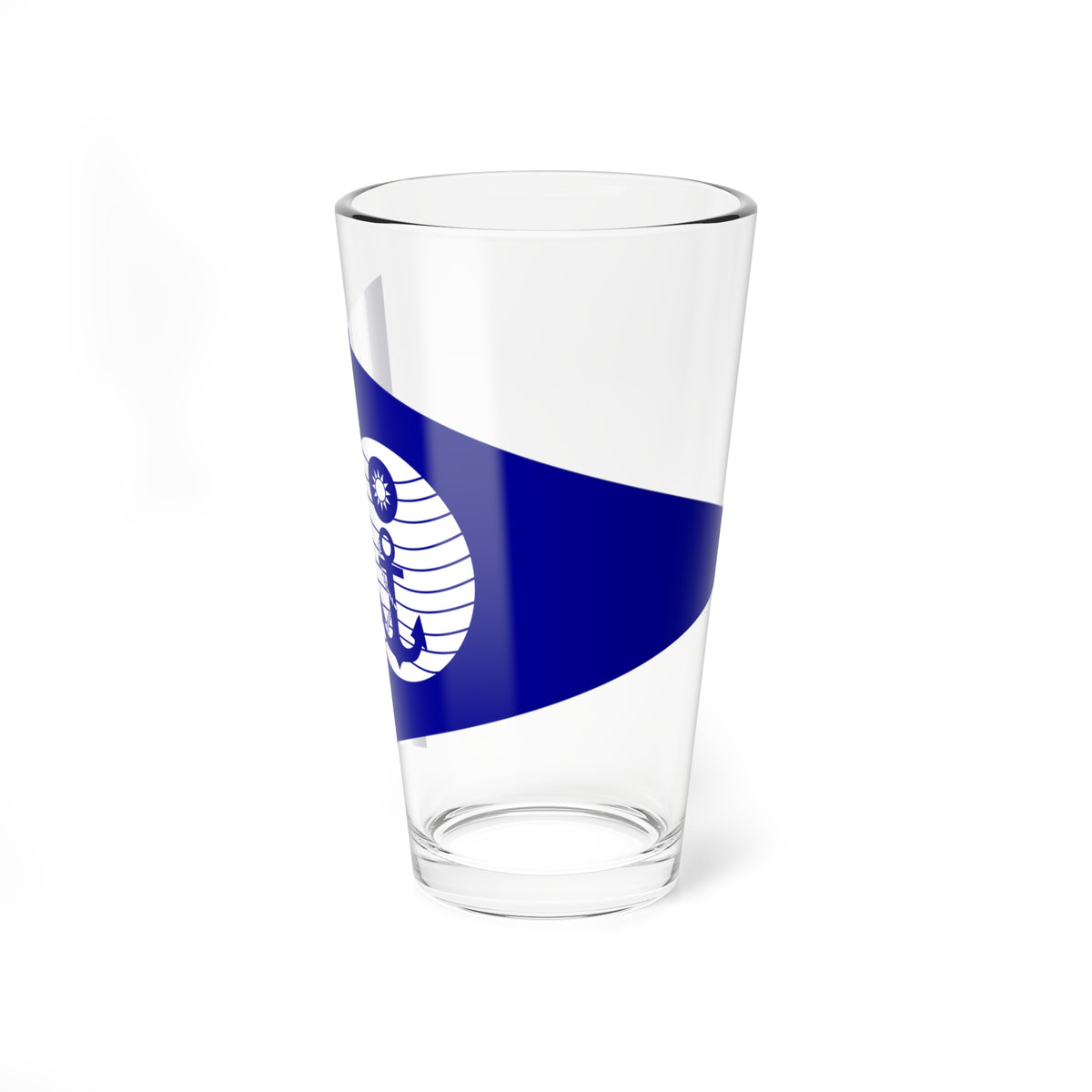 ROCN Navigating Battle Ship Pennant (China) Pint Glass 16oz