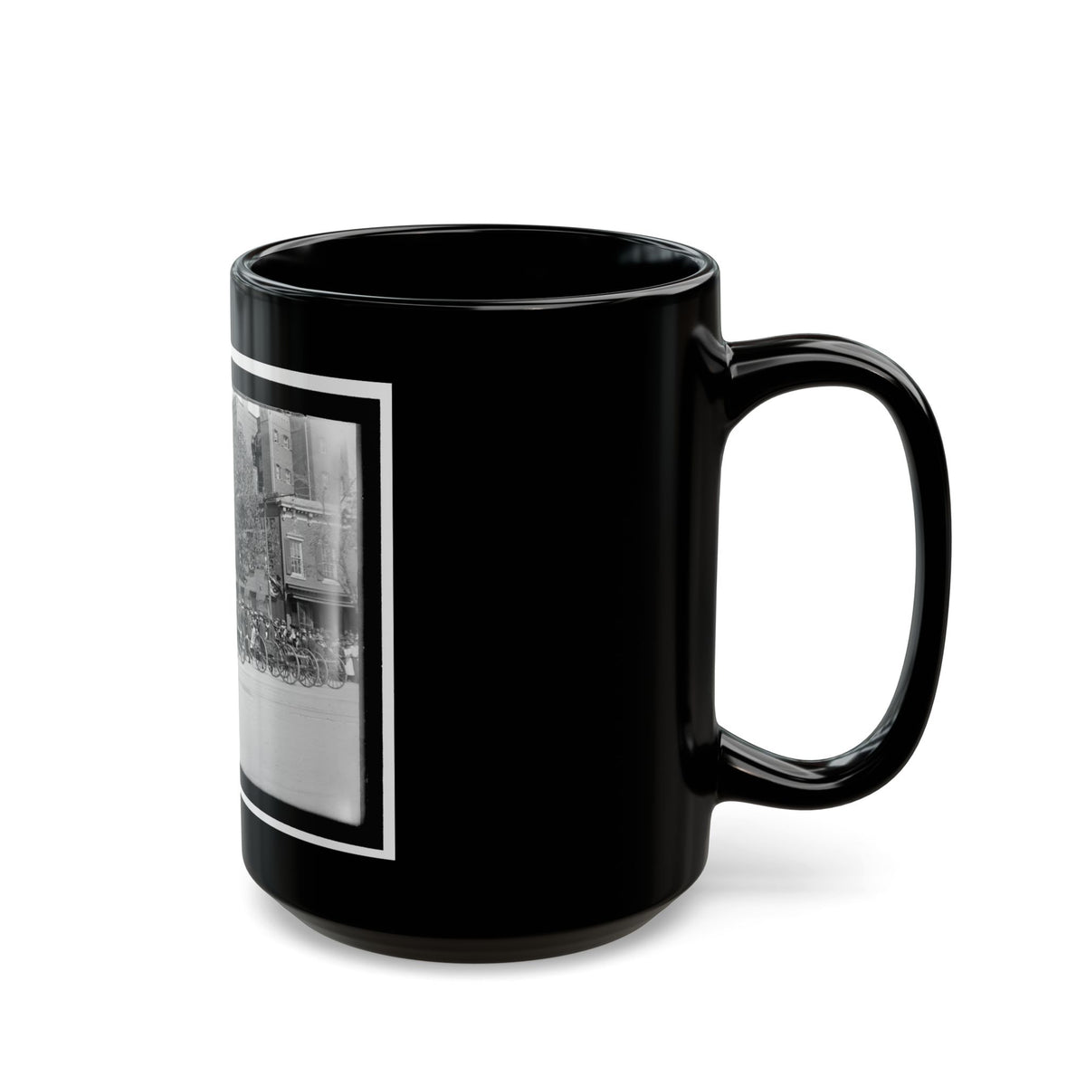 A Post Of Mountain Howitzers That Saw War Service (U.S. Civil War) Black Coffee Mug