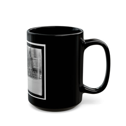 A Post Of Mountain Howitzers That Saw War Service (U.S. Civil War) Black Coffee Mug