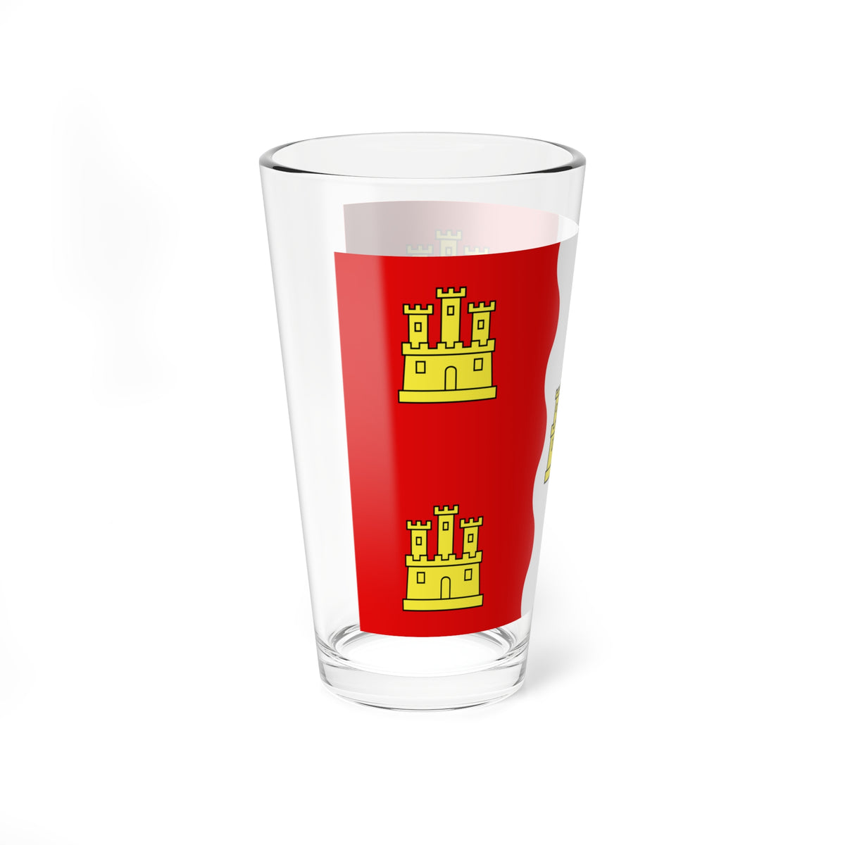 Drapeau fr departement Vienne (France) Pint Glass 16oz