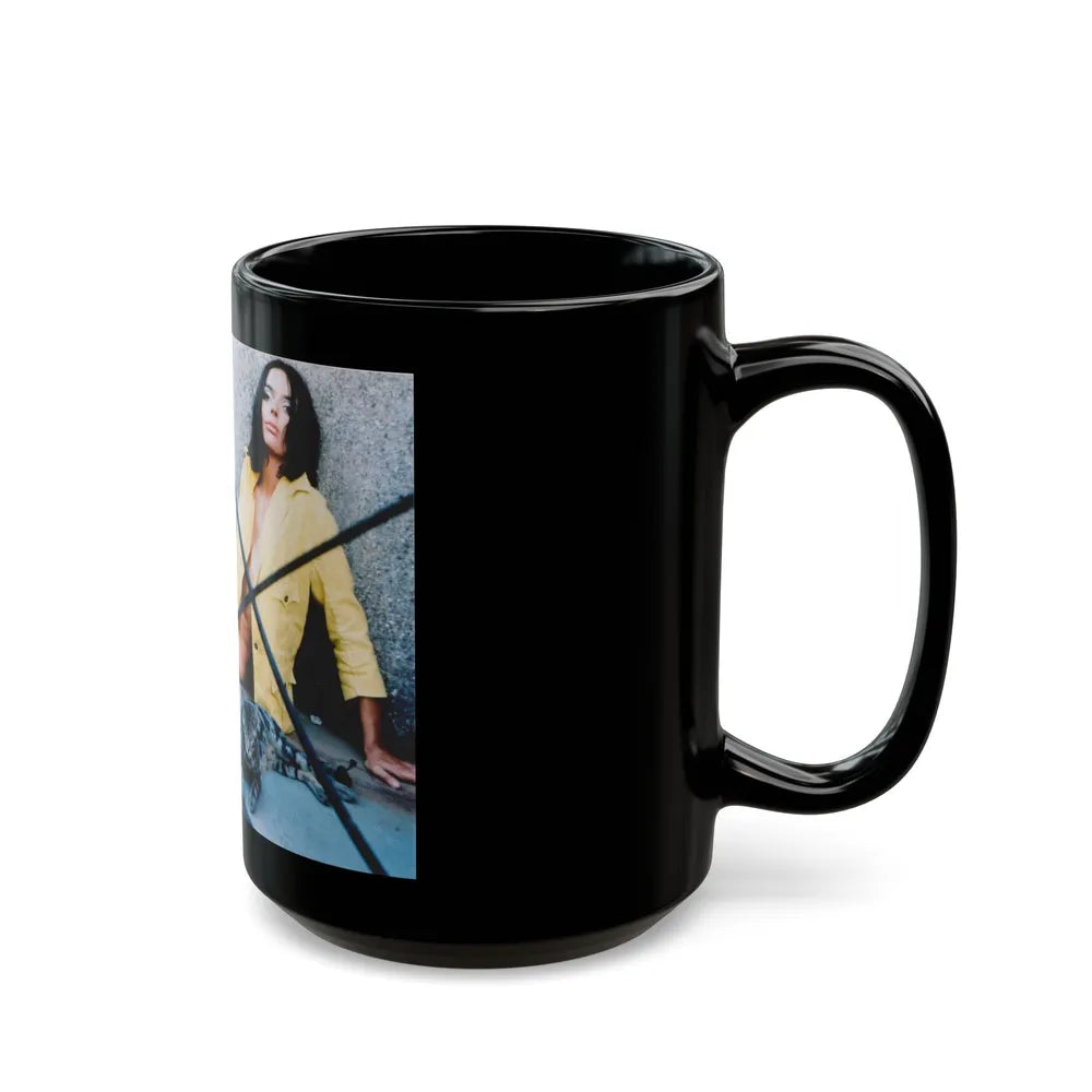 Barbara Steele #17 (Vintage Female Icon) Black Coffee Mug-Go Mug Yourself