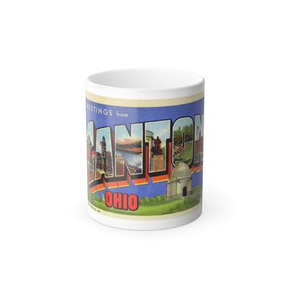 Greetings from Canton Ohio (Greeting Postcards) Color Changing Mug 11oz